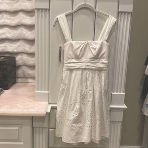 City Studio White Eyelet Dress EUC